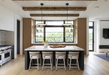 Dining table with nice ceiling