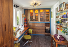 Elea Healy Remodelists colorful crafting room