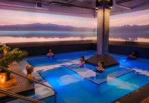 To create the serene projections on the lower level, Rueckl tapped Watershed hypnotherapist Josh Sundby, who also happens to be an expert in digital signage. Sundby rotates images quarterly, often bringing Minnesota’s seasons indoors.