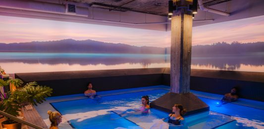 To create the serene projections on the lower level, Rueckl tapped Watershed hypnotherapist Josh Sundby, who also happens to be an expert in digital signage. Sundby rotates images quarterly, often bringing Minnesota’s seasons indoors.