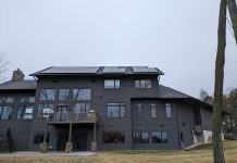 House with solar panels
