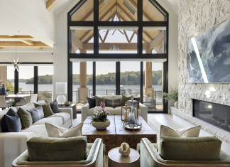 Living room by Stone Design Associates