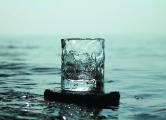 Lowball glass from Dante Germain's River Rock Series.